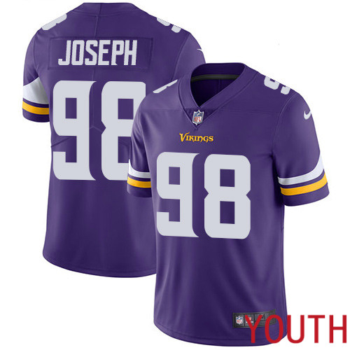 Minnesota Vikings #98 Limited Linval Joseph Purple Nike NFL Home Youth Jersey Vapor Untouchable